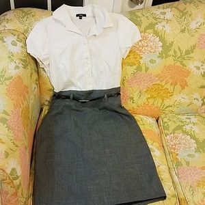 Belted career dress